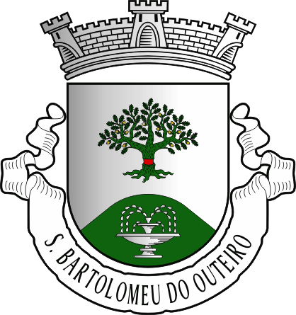 Brasão da antiga freguesia de São Bartolomeu do Outeiro - São Bartolomeu do Outeiro former civil parish, coat-of-arms Brasão da antiga freguesia de São Bartolomeu do Outeiro - São Bartolomeu do Outeiro former civil parish, coat-of-arms