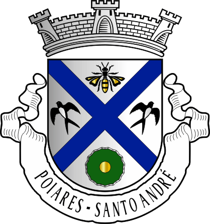Brasão da freguesia de Poiares (Santo André) - Poiares (Santo André) civil parish, coat-of-arms Brasão da freguesia de Poiares (Santo André) - Poiares (Santo André) civil parish, coat-of-arms