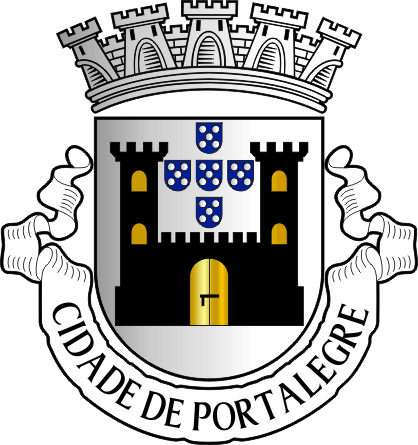 Brasão do Município de Portalegre - Portalegre municipal coat-of-arms Brasão do Município de Portalegre - Portalegre municipal coat-of-arms
