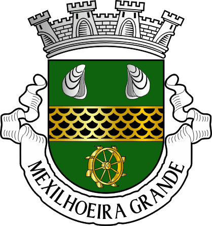 Brasão da freguesia de Mexilhoeira Grande - Mexilhoeira Grande civil parish, coat-of-arms