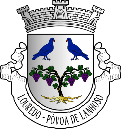 Brasão da antiga freguesia de Louredo - Louredo former civil parish, coat-of-arms Brasão da antiga freguesia de Louredo - Louredo former civil parish, coat-of-arms