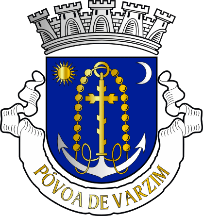 Brasão do Município de Póvoa de Varzim - Póvoa de Varzim municipal coat-of-arms Brasão do Município de Póvoa de Varzim - Póvoa de Varzim municipal coat-of-arms