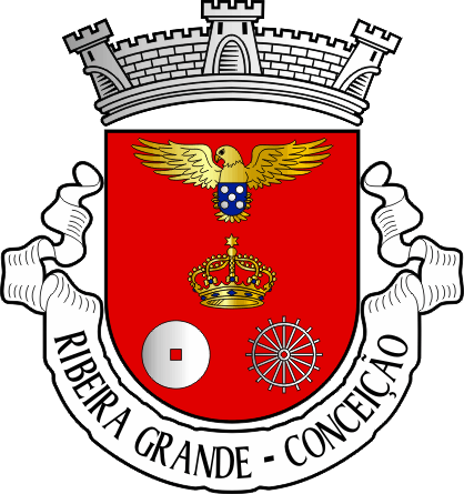 Brasão da freguesia de Ribeira Grande (Conceição) - Ribeira Grande (Conceição) civil parish, coat-of-arms Brasão da freguesia de Ribeira Grande (Conceição) - Ribeira Grande (Conceição) civil parish, coat-of-arms