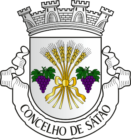 Brasão do Município de Sátão - Sátão municipal coat-of-arms Brasão do Município de Sátão - Sátão municipal coat-of-arms