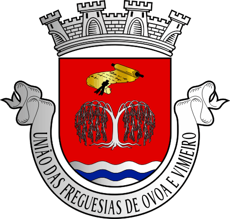 Brasão da União das freguesias de Ovoa e Vimieiro - Ovoa e Vimieiro civil parishes union coat-of-arms