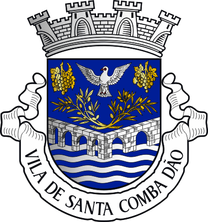 Brasão do Município de Santa Comba Dão - Santa Comba Dão municipal coat-of-arms Brasão do Município de Santa Comba Dão - Santa Comba Dão municipal coat-of-arms