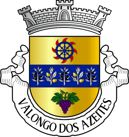 Brasão da freguesia de Valongo dos Azeites - Valongo dos Azeites civil parish, coat-of-arms Brasão da freguesia de Valongo dos Azeites - Valongo dos Azeites civil parish, coat-of-arms
