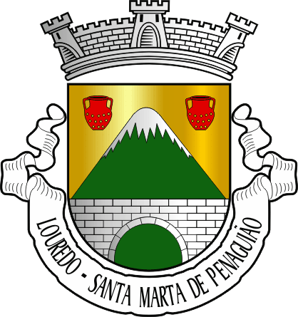 Brasão da antiga freguesia de Louredo - Louredo former civil parish, coat-of-arms Brasão da antiga freguesia de Louredo - Louredo former civil parish, coat-of-arms