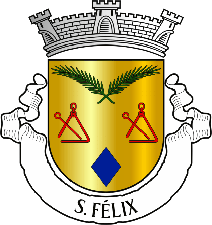 Brasão da freguesia de São Félix - São Félix civil parish, coat-of-arms Brasão da freguesia de São Félix - São Félix civil parish, coat-of-arms