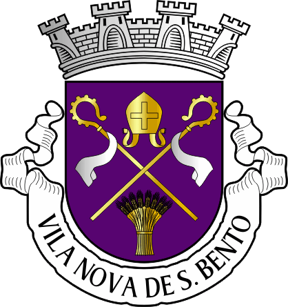 Brasão da antiga freguesia de Vila Nova de São Bento - Vila Nova de São Bento former civil parish, coat-of-arms Brasão da antiga freguesia de Vila Nova de São Bento - Vila Nova de São Bento former civil parish, coat-of-arms