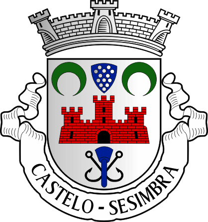 Brasão da freguesia de Sesimbra (Castelo) - Sesimbra (Castelo) civil parish, coat-of-arms Brasão da freguesia de Sesimbra (Castelo) - Sesimbra (Castelo) civil parish, coat-of-arms