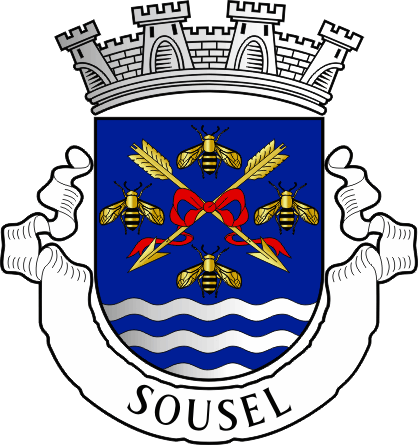 Brasão do município de Sousel - Sousel municipality coat-of-arms Brasão do município de Sousel - Sousel municipality coat-of-arms