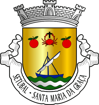 Brasão da antiga freguesia de Setúbal (Santa Maria da Graça) - Setúbal (Santa Maria da Graça) former civil parish, coat-of-arms Brasão da antiga freguesia de Setúbal (Santa Maria da Graça) - Setúbal (Santa Maria da Graça) former civil parish, coat-of-arms