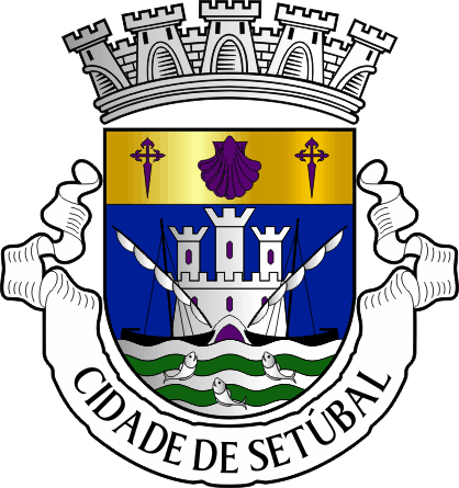 Brasão do Município de Setúbal - Setúbal municipal coat-of-arms Brasão do Município de Setúbal - Setúbal municipal coat-of-arms