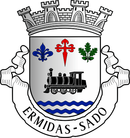 Brasão da freguesia de Ermidas-Sado - Ermidas-Sado civil parish, coat-of-arms