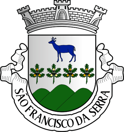 Brasão da freguesia de São Francisco da Serra - São Francisco da Serra civil parish, coat-of-arms Brasão da freguesia de São Francisco da Serra - São Francisco da Serra civil parish, coat-of-arms