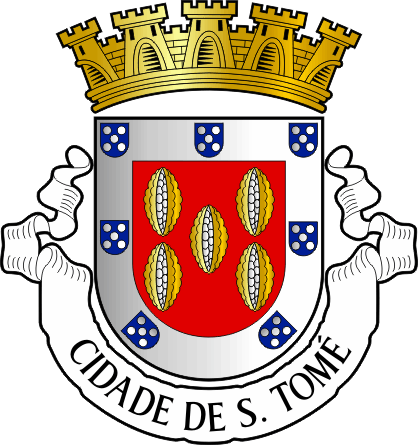Brasão do Concelho de São Tomé - São Tomé municipal coat-of-arms