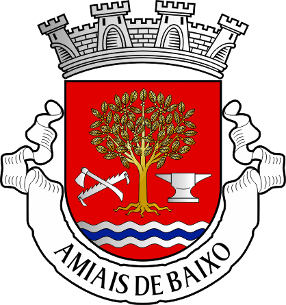Brasão da freguesia de Amiais de Baixo - Amiais de Baixo civil parish, coat-of-arms Brasão da freguesia de Amiais de Baixo - Amiais de Baixo civil parish, coat-of-arms