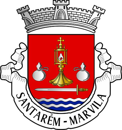 Brasão da antiga freguesia de Santarém (Marvila) - Santarém (Marvila) former civil parish, coat-of-arms Brasão da antiga freguesia de Santarém (Marvila) - Santarém (Marvila) former civil parish, coat-of-arms