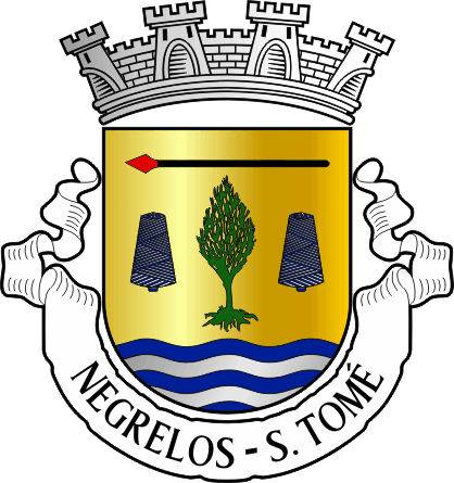 Brasão da freguesia de Negrelos (São Tomé) - Negrelos (São Tomé) civil parish, coat-of-arms Brasão da freguesia de Negrelos (São Tomé) - Negrelos (São Tomé) civil parish, coat-of-arms