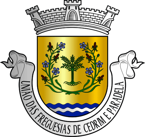 Brasão da Freguesia de Cedrim e Paradela - Cedrim and Paradela civil parish, coat-of-arms