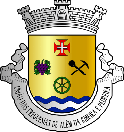 Brasão da União das freguesias de Além da Ribeira e Pedreira - Além da Ribeira and Pedreira civil parishes union coat-of-arms