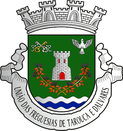 Brasão da União das freguesias de Tarouca e Dálvares - Tarouca and Dálvares civil parishes union coat-of-arms Brasão da União das freguesias de Tarouca e Dálvares - Tarouca and Dálvares civil parishes union coat-of-arms