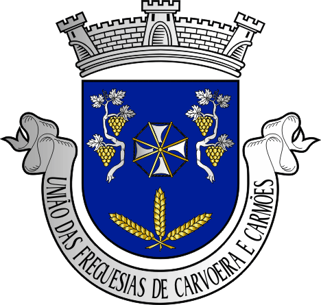 Brasão da União das freguesias de Carvoeira e Carmões - Carvoeira and Carmões civil parishes union coat-of-arms Brasão da União das freguesias de Carvoeira e Carmões - Carvoeira and Carmões civil parishes union coat-of-arms