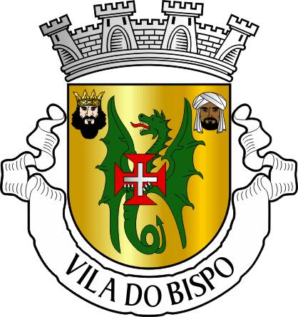 Brasão do município de Vila do Bispo - Vila do Bispo municipal coat-of-arms Brasão do município de Vila do Bispo - Vila do Bispo municipal coat-of-arms
