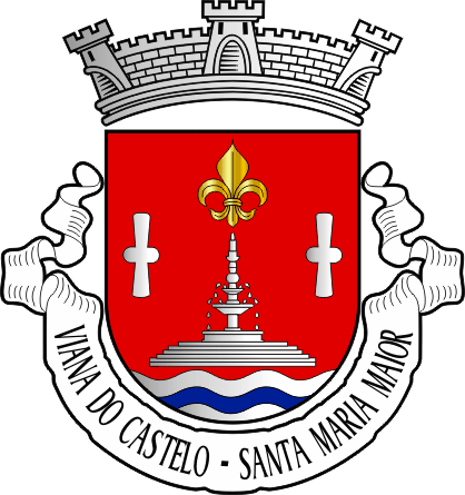 Brasão da antiga freguesia de Viana do Castelo (Santa Maria Maior) - Viana do Castelo (Santa Maria Maior) former civil parish, coat-of-arms Brasão da antiga freguesia de Viana do Castelo (Santa Maria Maior) - Viana do Castelo (Santa Maria Maior) former civil parish, coat-of-arms