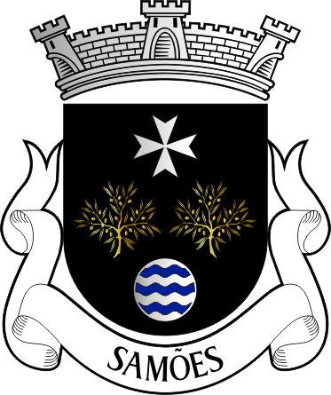 Brasão da freguesia de Samões - Samões civil parish, coat-of-arms