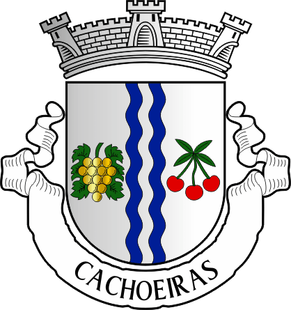 Brasão da antiga freguesia de Cachoeiras - Cachoeiras former civil parish, coat-of-arms Brasão da antiga freguesia de Cachoeiras - Cachoeiras former civil parish, coat-of-arms