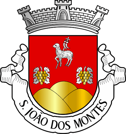 Brasão da antiga freguesia de São João dos Montes - São João dos Montes former civil parish, coat-of-arms Brasão da antiga freguesia de São João dos Montes - São João dos Montes former civil parish, coat-of-arms