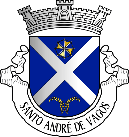 Brasão da freguesia de Santo André de Vagos - Santo André de Vagos civil parish, coat-of-arms Brasão da freguesia de Santo André de Vagos - Santo André de Vagos civil parish, coat-of-arms