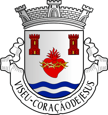 Brasão da antiga freguesia de Viseu (Coração de Jesus) - Viseu (Coração de Jesus) former civil parish, coat-of-arms Brasão da antiga freguesia de Viseu (Coração de Jesus) - Viseu (Coração de Jesus) former civil parish, coat-of-arms