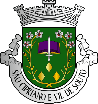 Brasão da Freguesia de São Cipriano e Vil de Souto - São Cipriano and Vil de Souto civil parish, coat-of-arms Brasão da Freguesia de São Cipriano e Vil de Souto - São Cipriano and Vil de Souto civil parish, coat-of-arms