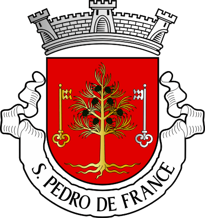 Brasão da freguesia de São Pedro de France - São Pedro de France civil parish, coat-of-arms Brasão da freguesia de São Pedro de France - São Pedro de France civil parish, coat-of-arms