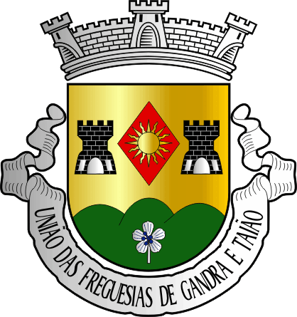 Brasão da União das freguesias de Gandra e Taião - Gandra and Taião civil parishes union coat-of-arms Brasão da União das freguesias de Gandra e Taião - Gandra and Taião civil parishes union coat-of-arms