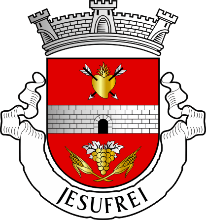 Brasão da antiga freguesia de Jesufrei - Jesufrei former civil parish, coat-of-arms Brasão da antiga freguesia de Jesufrei - Jesufrei former civil parish, coat-of-arms