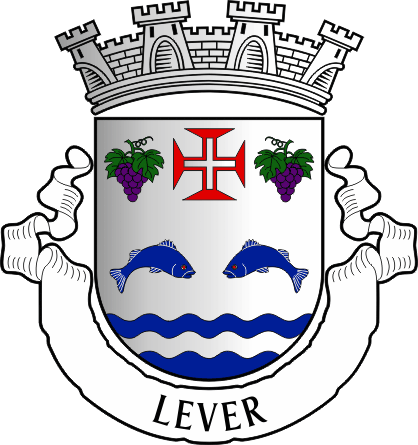 Brasão da antiga freguesia de Lever - Lever former civil parish, coat-of-arms Brasão da antiga freguesia de Lever - Lever former civil parish, coat-of-arms