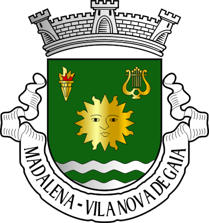 Brasão da freguesia de Madalena - Madalena civil parish, coat-of-arms Brasão da freguesia de Madalena - Madalena civil parish, coat-of-arms