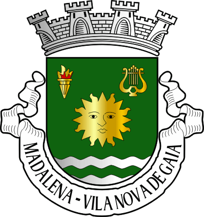 Brasão da freguesia de Madalena - Madalena civil parish, coat-of-arms Brasão da freguesia de Madalena - Madalena civil parish, coat-of-arms