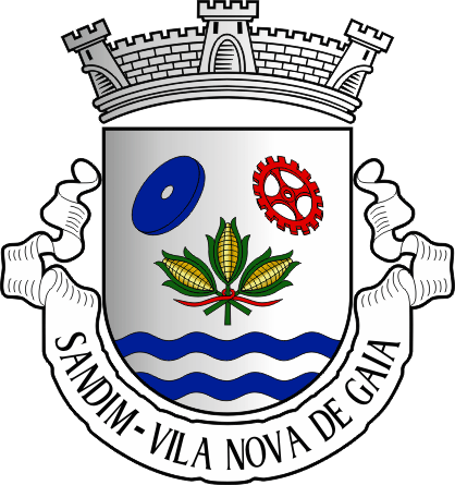 Brasão da antiga freguesia de Sandim - Sandim former civil parish, coat-of-arms Brasão da antiga freguesia de Sandim - Sandim former civil parish, coat-of-arms