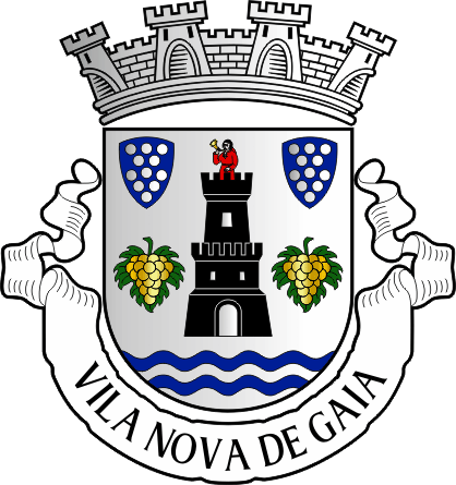 Brasão do Município de Vila Nova de Gaia - Vila Nova de Gaia municipal coat-of-arms Brasão do Município de Vila Nova de Gaia - Vila Nova de Gaia municipal coat-of-arms