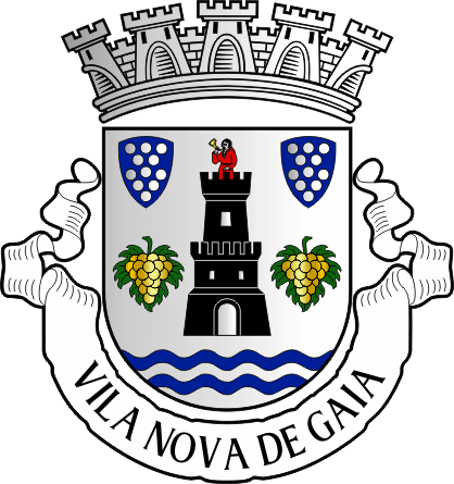 Brasão do Município de Vila Nova de Gaia - Vila Nova de Gaia municipal coat-of-arms Brasão do Município de Vila Nova de Gaia - Vila Nova de Gaia municipal coat-of-arms