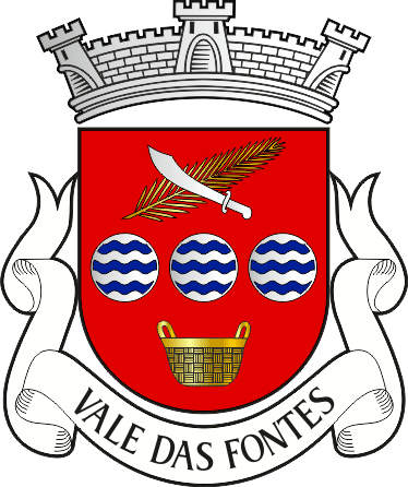 Brasão da freguesia de Vale das Fontes - Vale das Fontes civil parish, coat-of-arms Brasão da freguesia de Vale das Fontes - Vale das Fontes civil parish, coat-of-arms