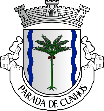 Brasão da freguesia de Parada de Cunhos - Parada de Cunhos civil parish, coat-of-arms Brasão da freguesia de Parada de Cunhos - Parada de Cunhos civil parish, coat-of-arms