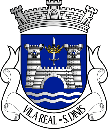 Brasão da antiga freguesia de Vila Real (São Dinis) - Vila Real (São Dinis) former civil parish, coat-of-arms Brasão da antiga freguesia de Vila Real (São Dinis) - Vila Real (São Dinis) former civil parish, coat-of-arms