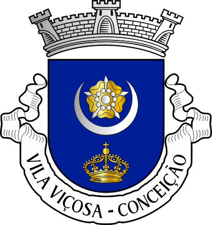 Brasão da antiga freguesia de Vila Viçosa (Conceição) - Vila Viçosa (Conceição) former civil parish, coat-of-arms Brasão da antiga freguesia de Vila Viçosa (Conceição) - Vila Viçosa (Conceição) former civil parish, coat-of-arms