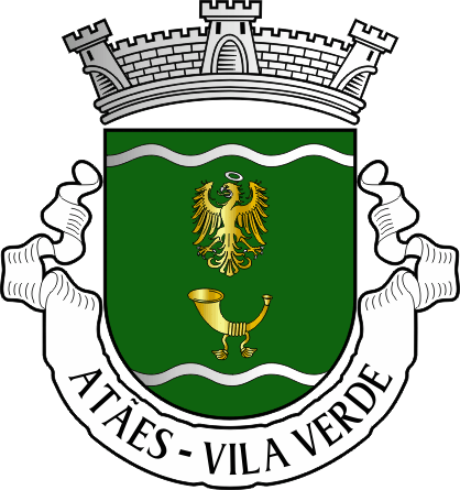 Brasão da antiga freguesia de Atães - Atães former civil parish, coat-of-arms Brasão da antiga freguesia de Atães - Atães former civil parish, coat-of-arms